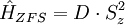 \hat{H}_{ZFS} = D \cdot S_z^2