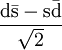 \mathrm{\frac{d\bar{s} - s\bar{d}}{\sqrt{2}}}
