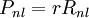 P_{nl}=rR_{nl} \,\!