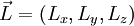 \vec{L} = (L_x, L_y, L_z)